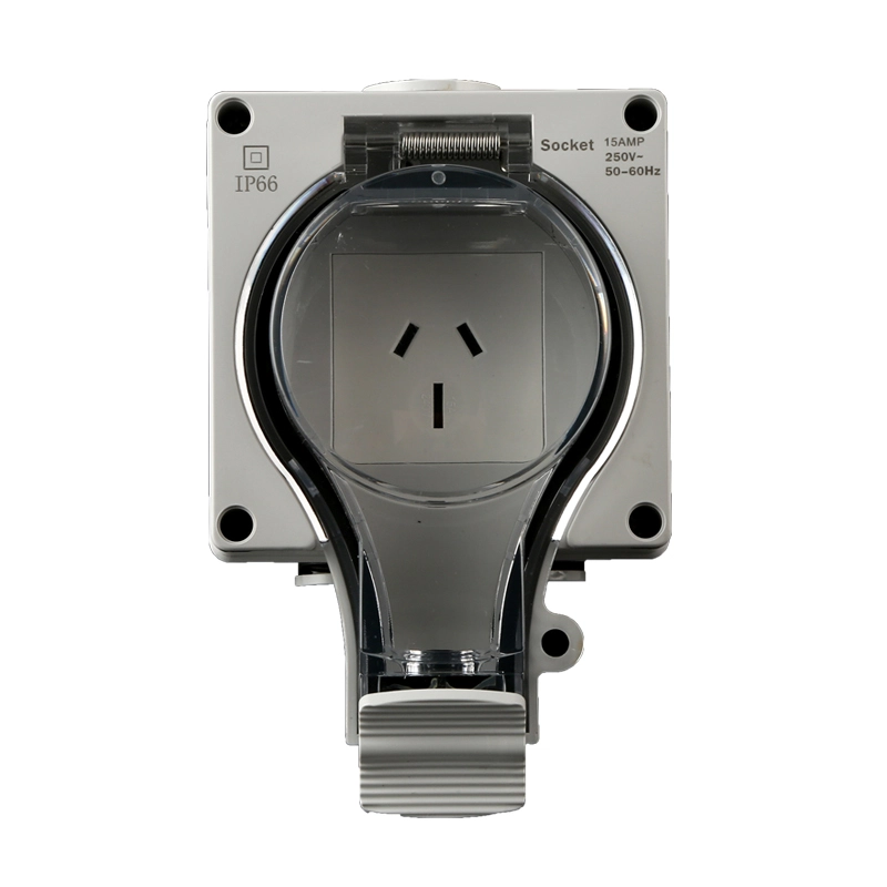 IP66 New Series Fixed Surface Australian Socket na may Switch